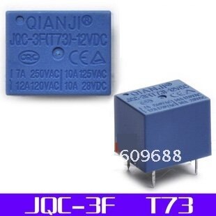 JQC-3F (t73) 12vdc pcb  JQC-3F (t73) (dc12v) spst  